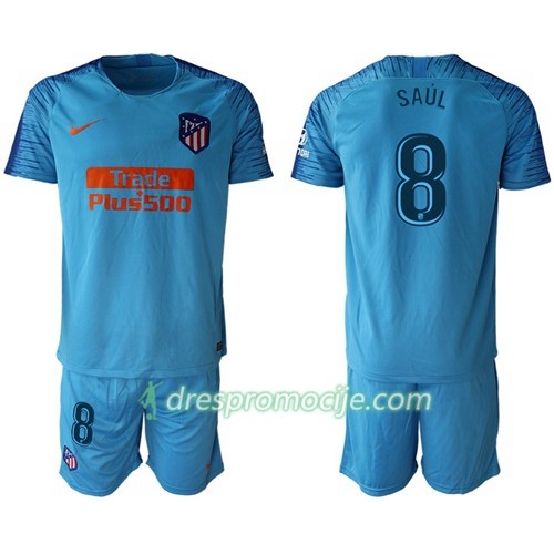Atlético Madrid Dres Saul 8 Dječji Gostujući 2018/19 Kratkih Rukava Atlético Madrid Dres Saul 8 Dječji Gostujući 2018/19 Kratkih Rukava